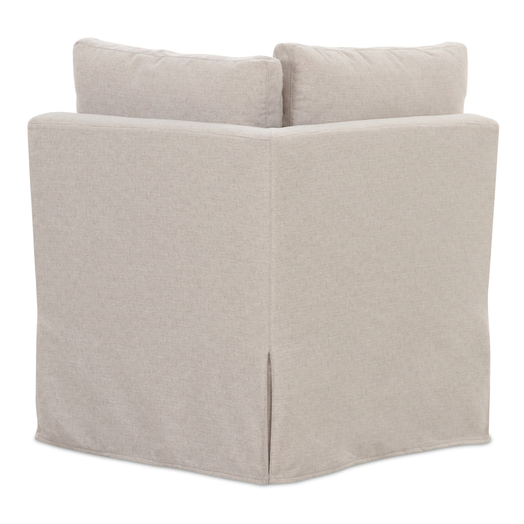 Fable Slipcover Dining Corner Chair Beige