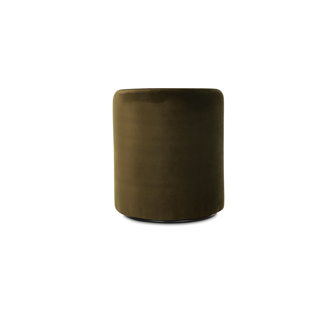 Dane Swivel Dining Chair Faux Green Mohair