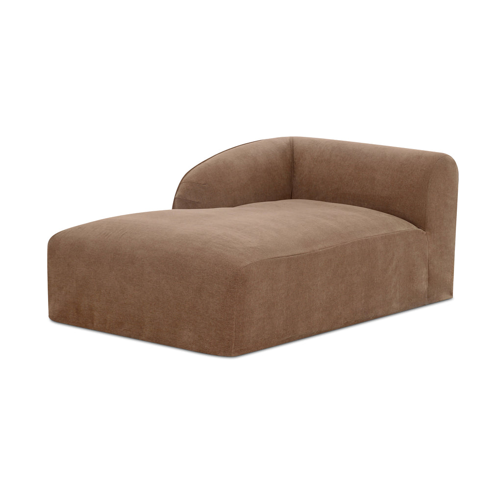 Isla Left Arm Facing Chaise Mocha