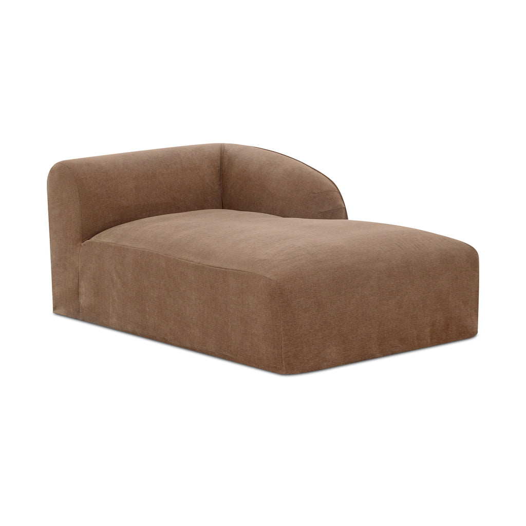 Isla Right Arm Facing Chaise Mocha