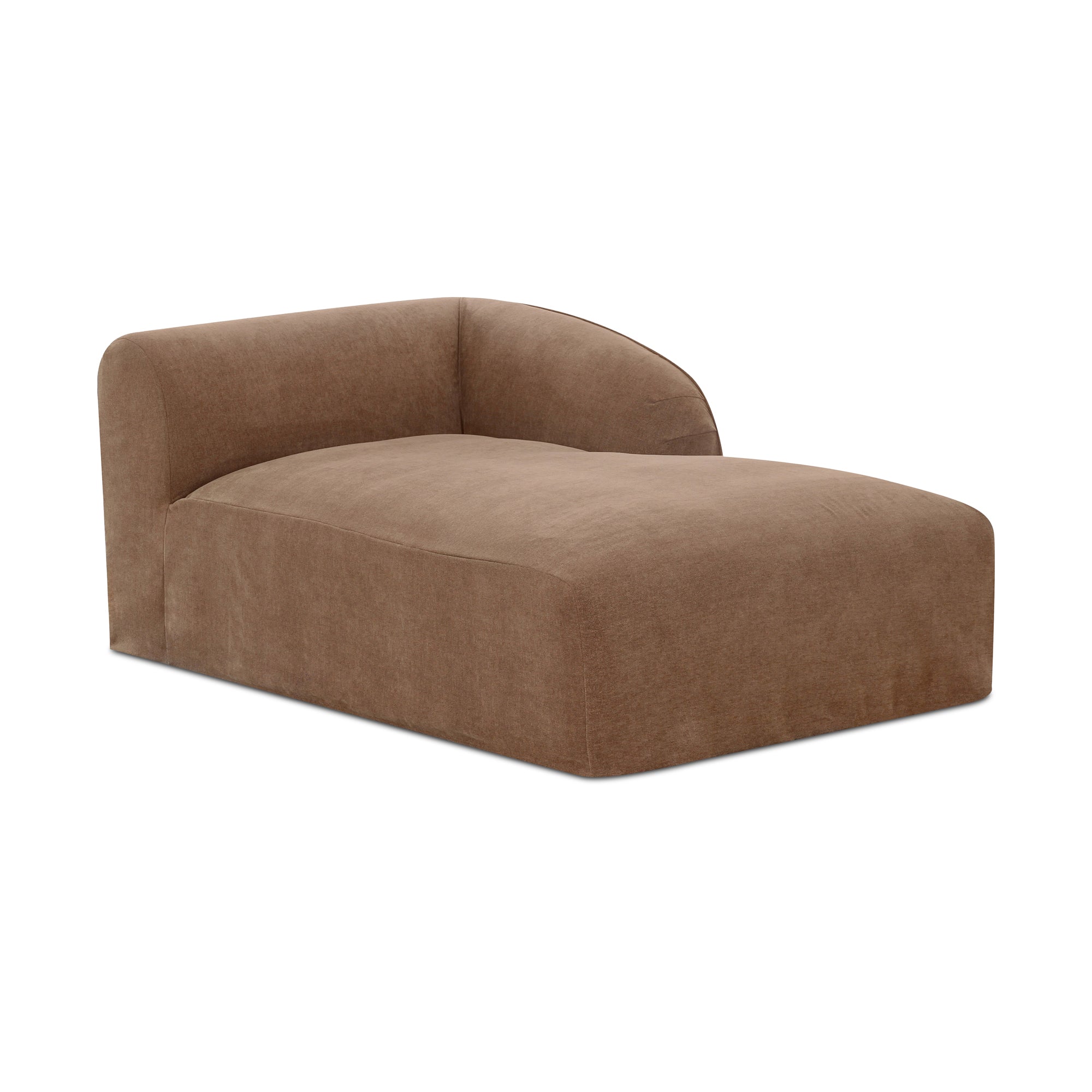 Isla Right Arm Facing Chaise Mocha