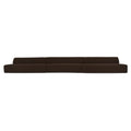 Naomi 3 Piece Wave Modular Sectional Dark Brown