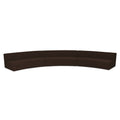 Naomi 3 Piece Concave Modular Sectional Dark Brown