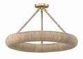 Oakley 24'' Integrated LED Soft Gold Semi Flush Mount