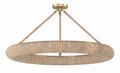 Oakley 32'' Integrated LED Soft Gold Semi Flush Mount