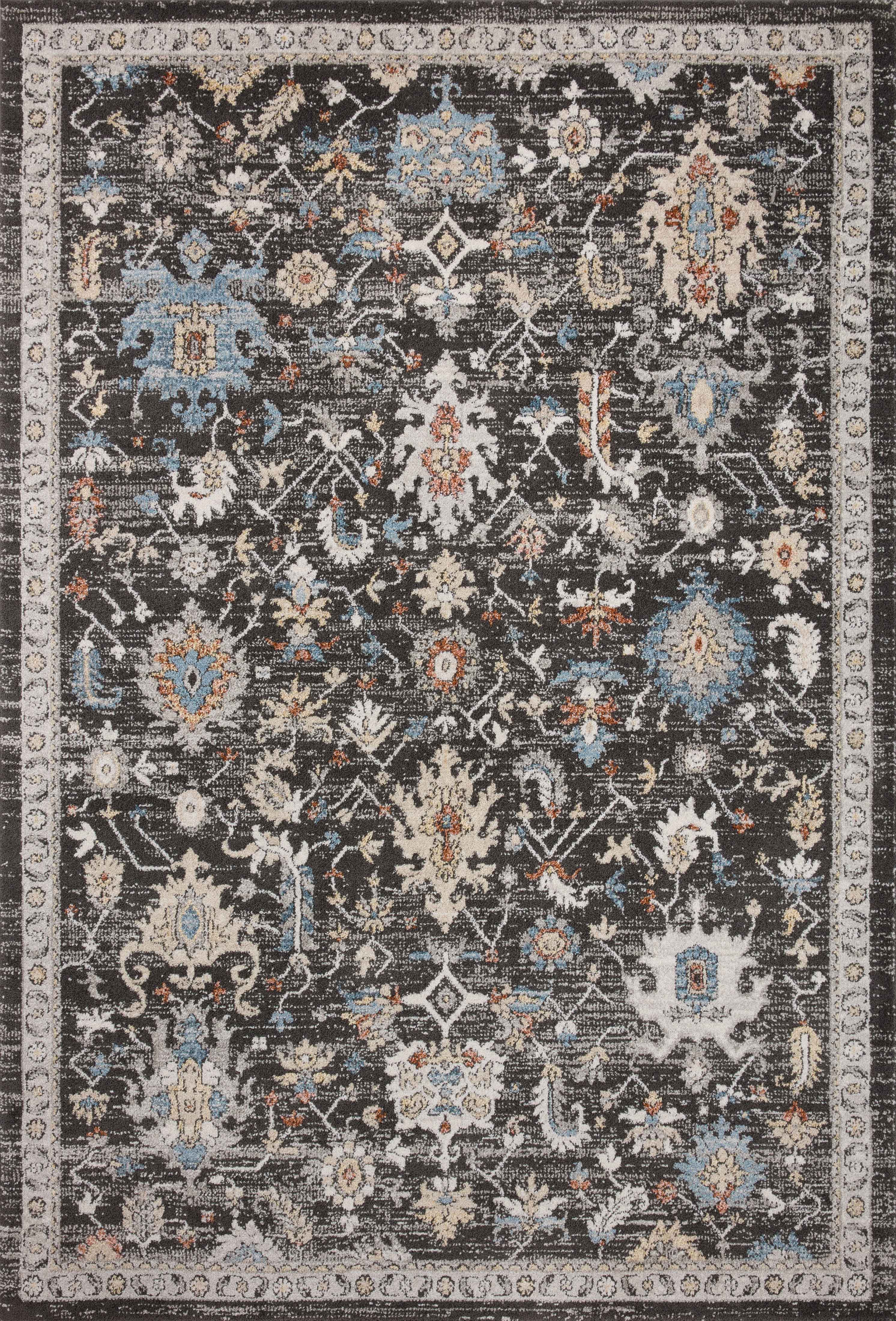 Loloi II | Odette Collection | Charcoal / Multi | ODT-04