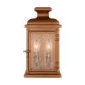 Pediment Small Wall Lantern Natural Copper