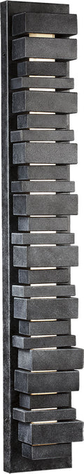Ledgend Large LED Outdoor Sconce Dark Weathered Zinc Bulbs Included