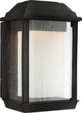 McHenry Small LED Lantern | Textured Black Bulbs Included