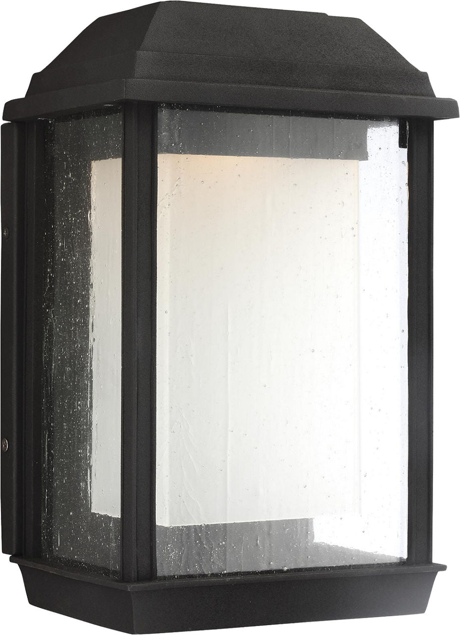 McHenry Medium LED Lantern | Textured Black Bulbs Included