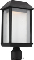 McHenry LED Post Lantern | Textured Black Bulbs Included