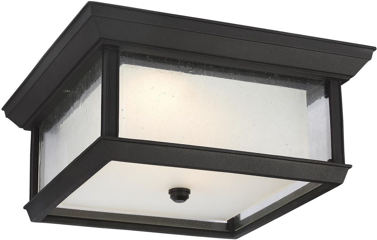 McHenry LED Flush Mount Textured Black Bulbs Included