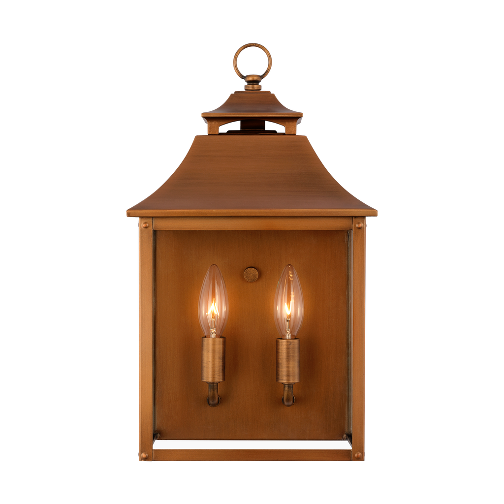 Galena Pocket Wall Lantern Natural Copper