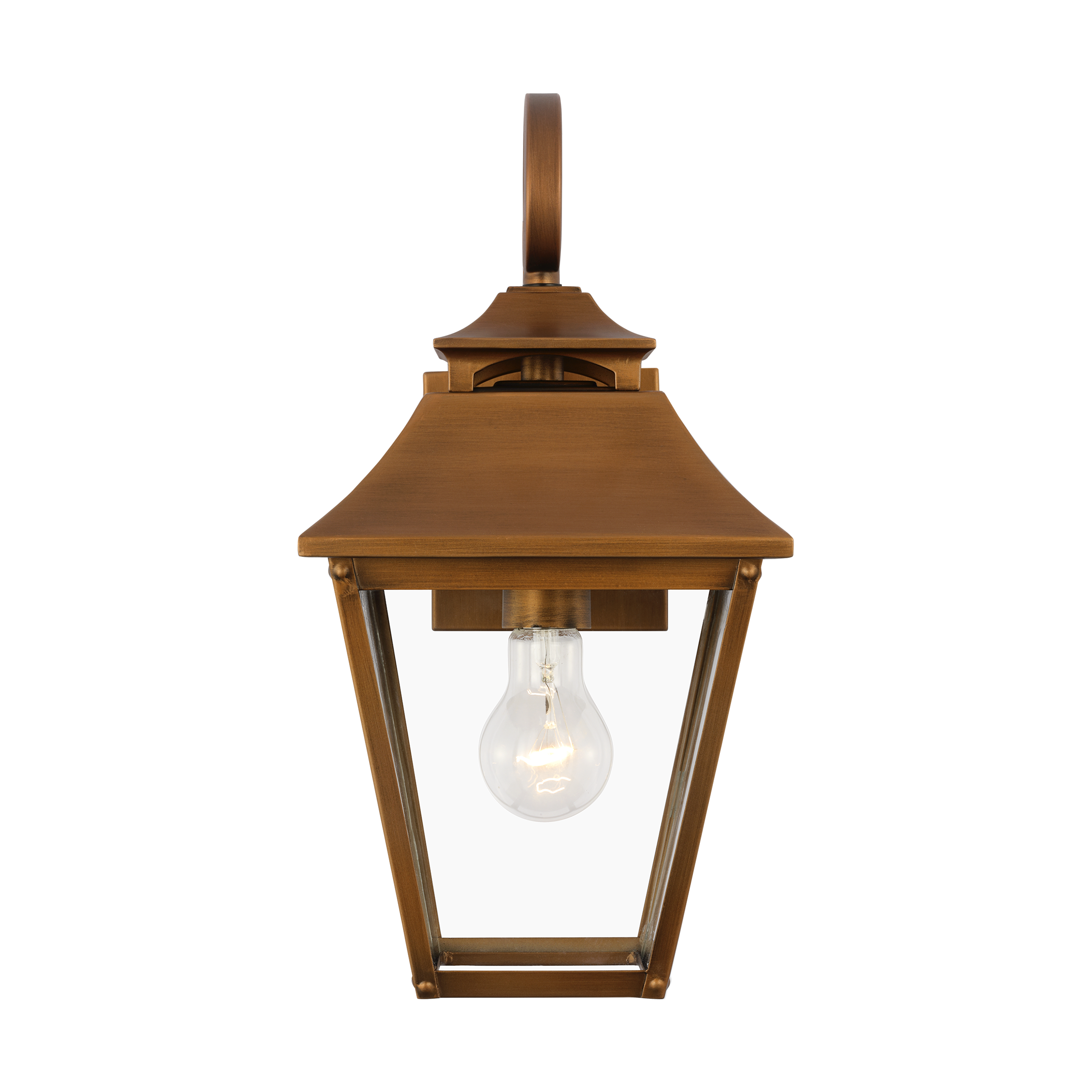 Galena Small Wall Lantern Natural Copper