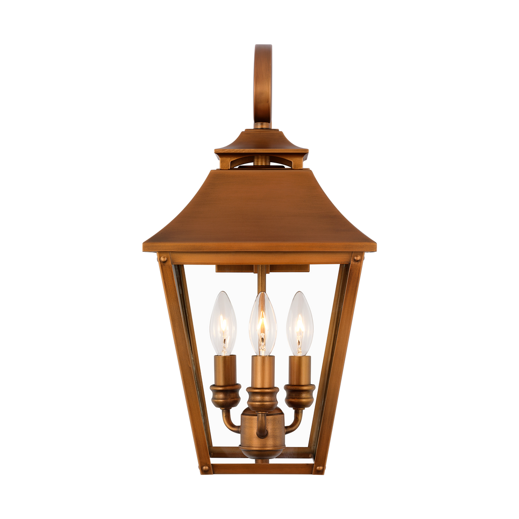 Galena Medium Wall Lantern Natural Copper