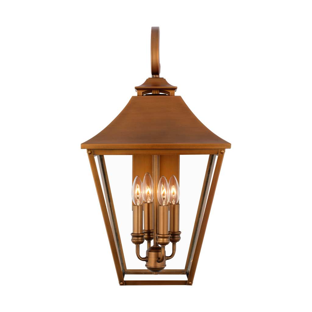 Galena Large Wall Lantern Natural Copper