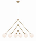 Omni 46.5'' Aged Brass Linear Chandelier