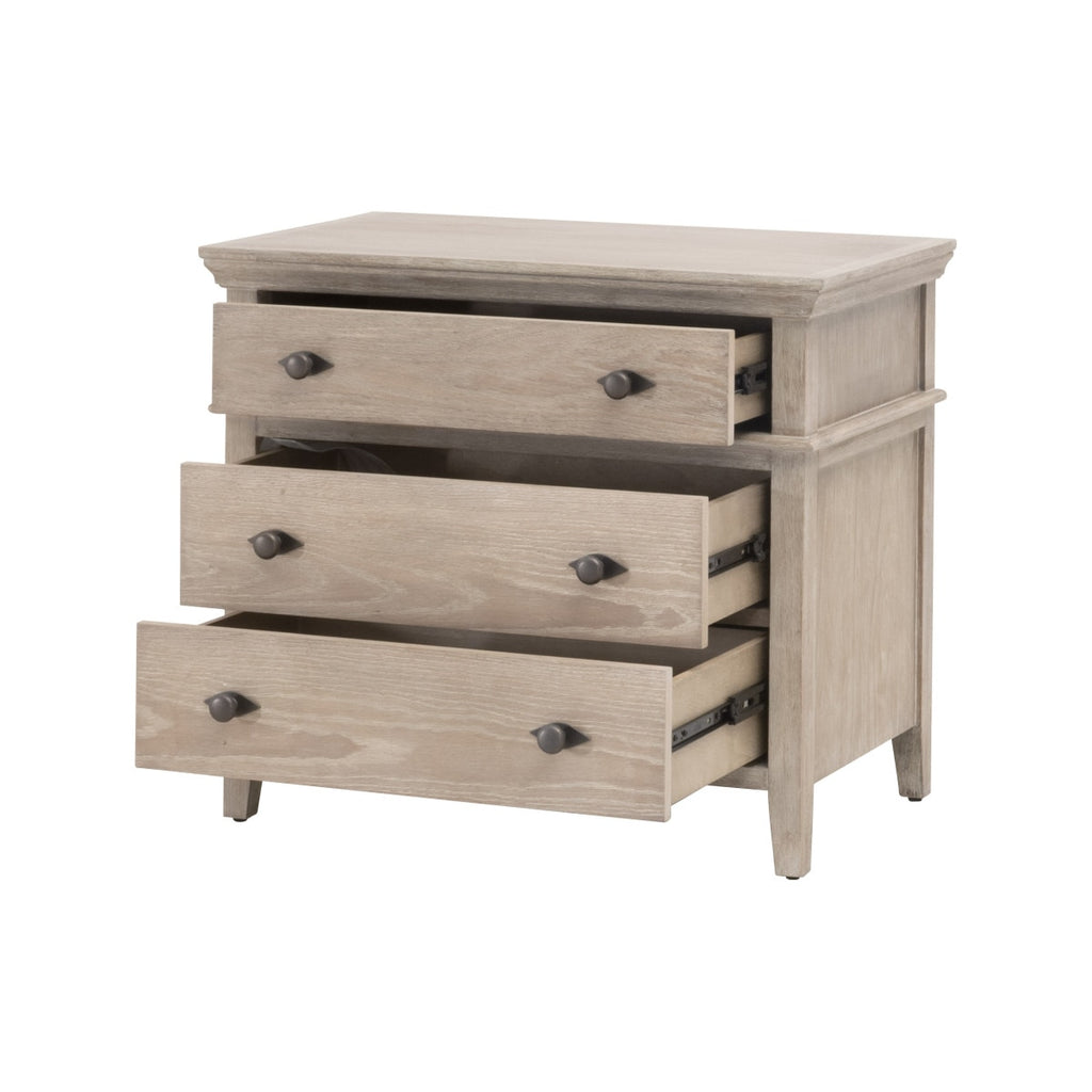Oxford 3-Drawer Nightstand