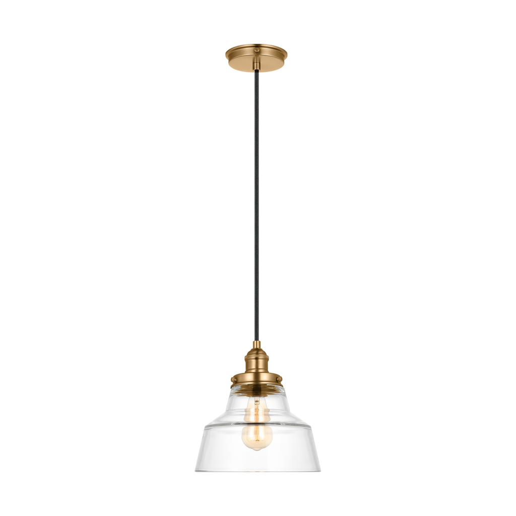 Baskin Chimney Pendant | Satin Brass