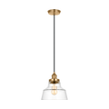 Baskin Chimney Pendant | Satin Brass