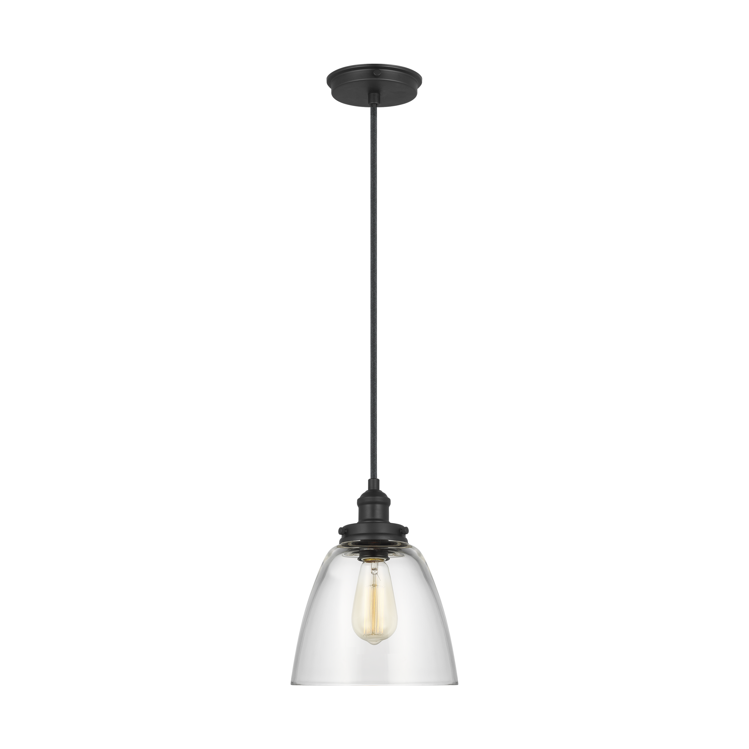 Baskin Dome Pendant | Midnight Black