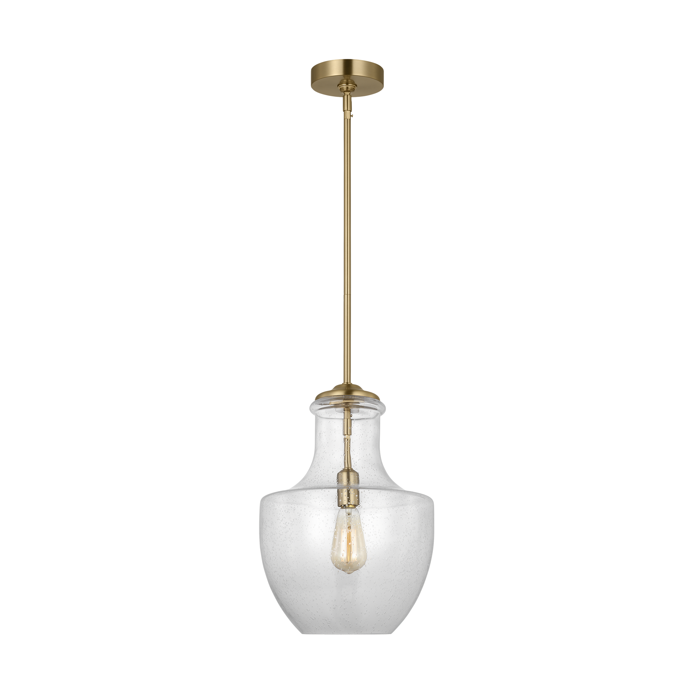 Baylor One Light Pendant | Satin Brass