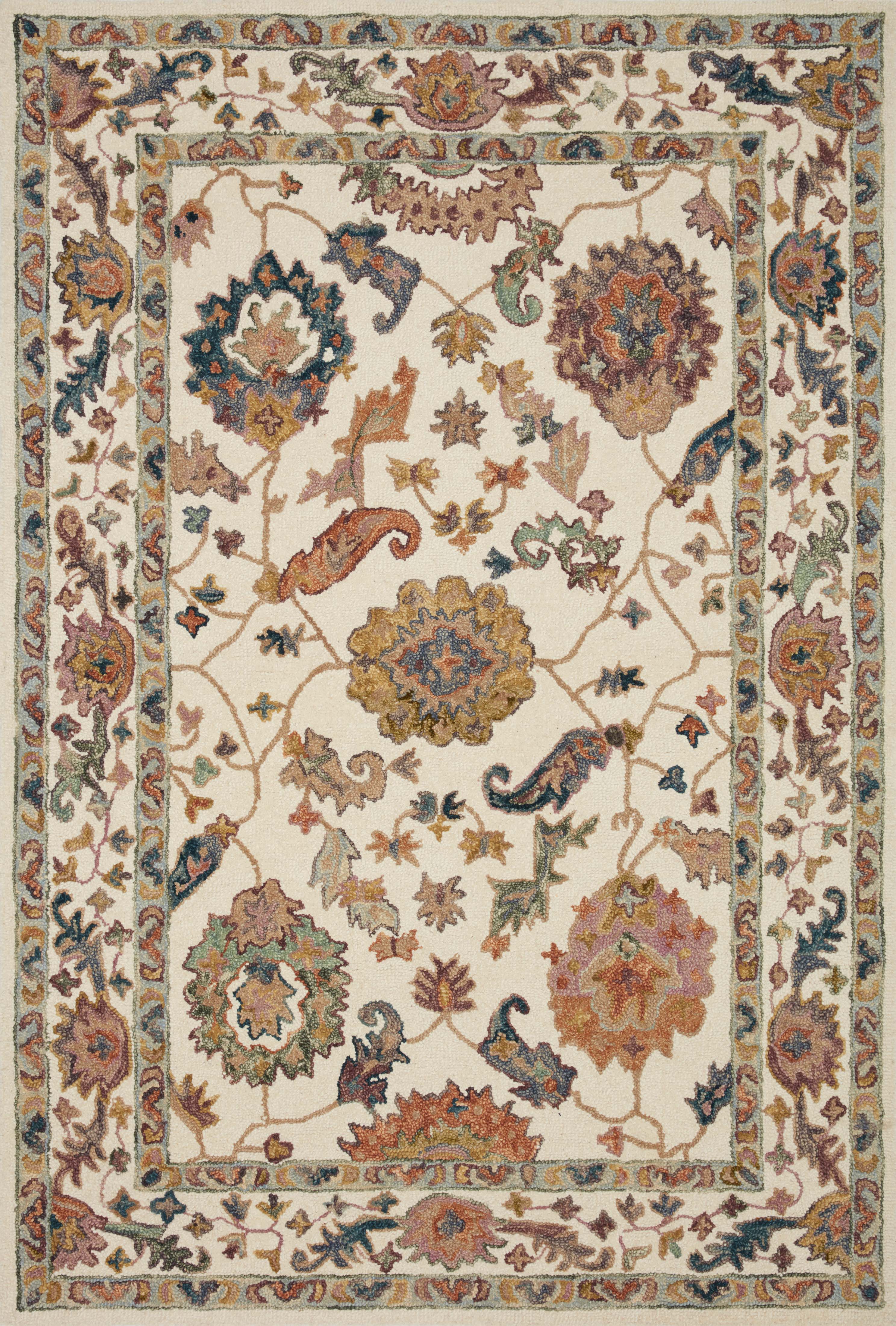 Loloi | Padma Collection | White / Multi | PMA-01