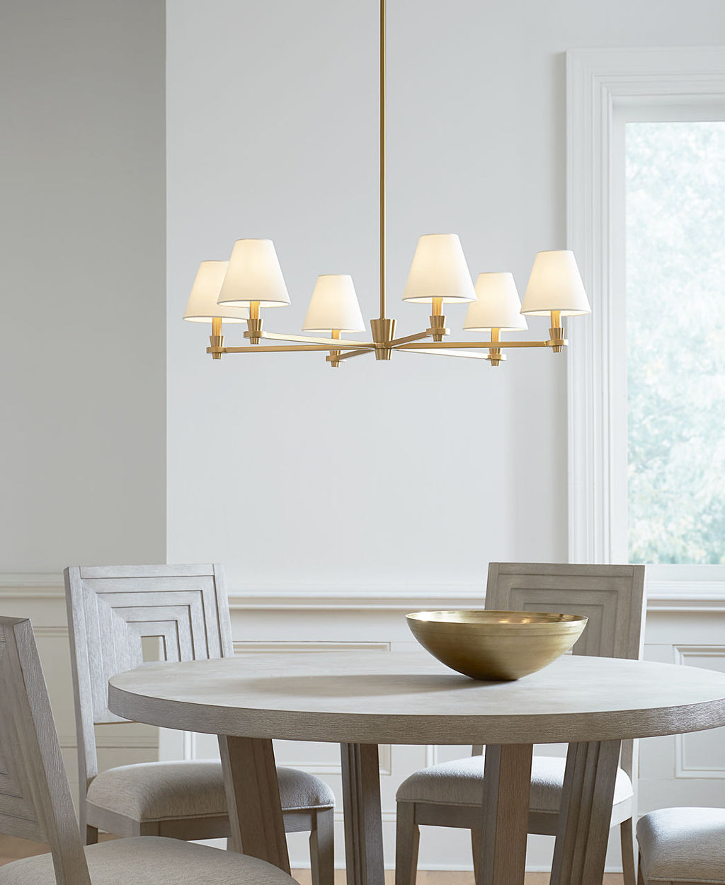 Paisley Large Chandelier Burnished Brass