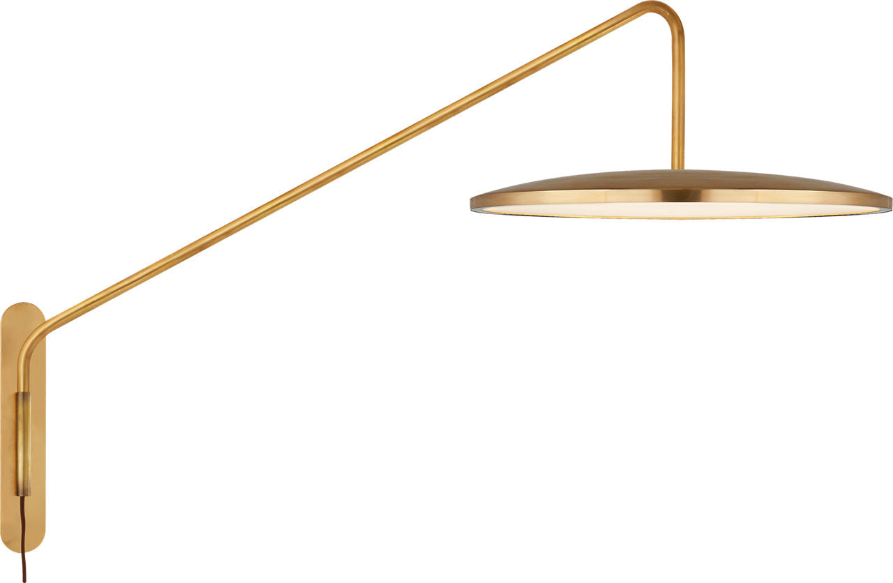 Dot 16" Articulating Wall Light | Natural Brass