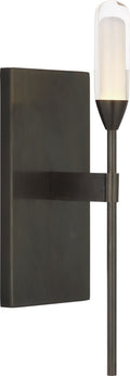 Overture Medium Sconce | Bronze | Clear Glass