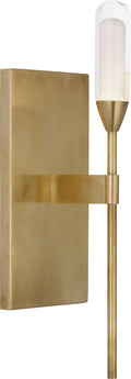 Overture Medium Sconce | Natural Brass | Clear Glass