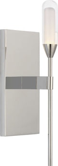 Overture Medium Sconce | Polished Nickel | Clear Glass
