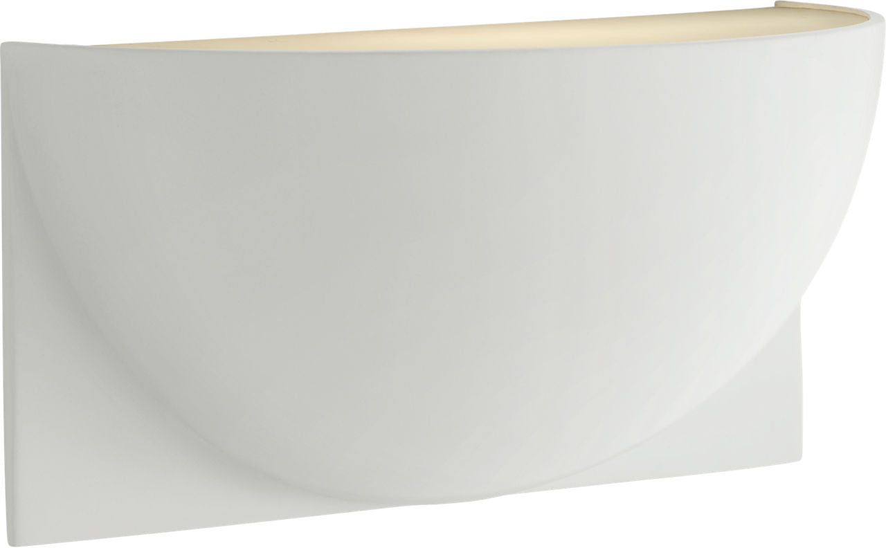 Quarter Sphere Small Up Light | White | Frosted Glass