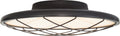 Dot 13" Caged Flush Mount | Matte Black