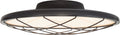 Dot 16" Caged Flush Mount | Matte Black