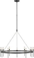 Overture XL Ring Chandelier | Bronze | Clear Glass