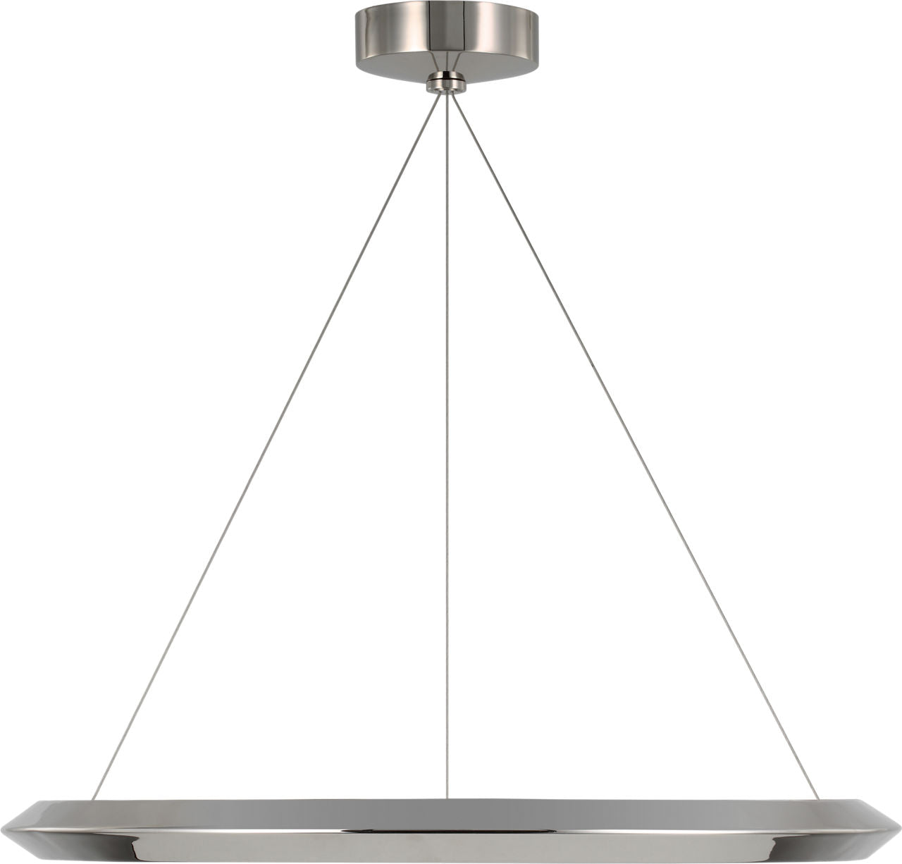 Encircle 28" Ring Chandelier | Polished Nickel