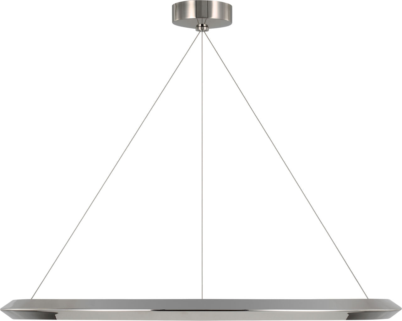 Encircle 38" Ring Chandelier | Polished Nickel