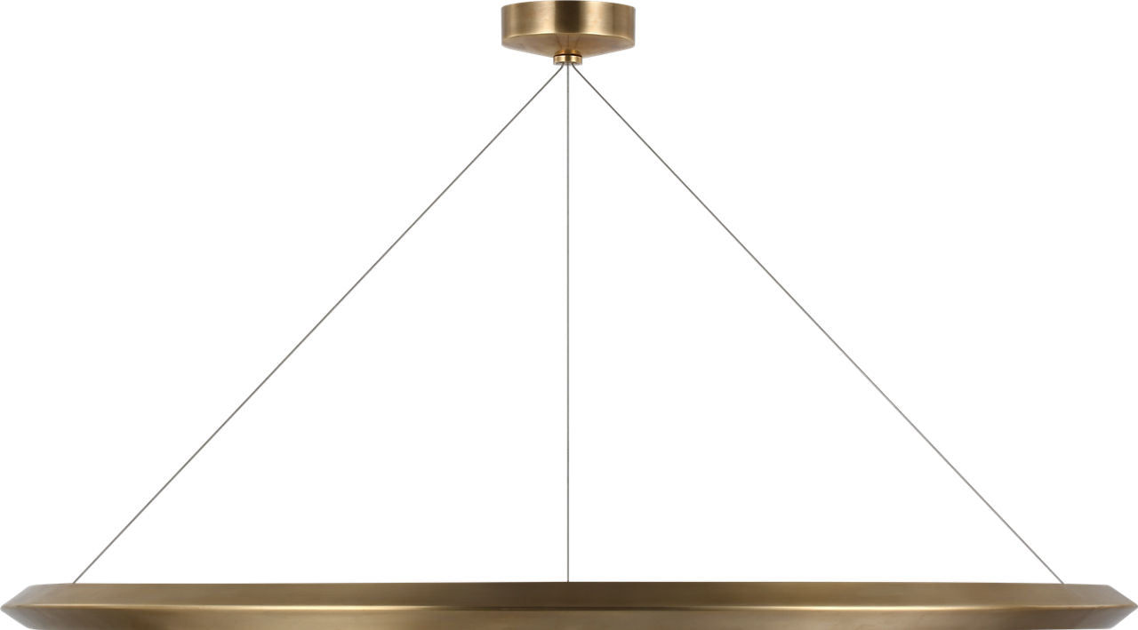 Encircle 48" Ring Chandelier | Natural Brass