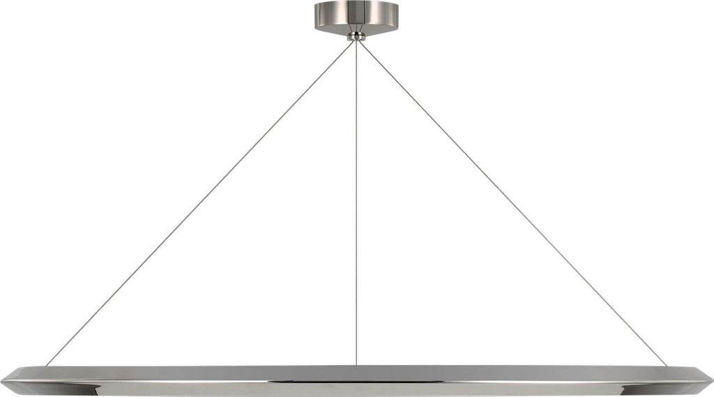 Encircle 48" Ring Chandelier | Polished Nickel