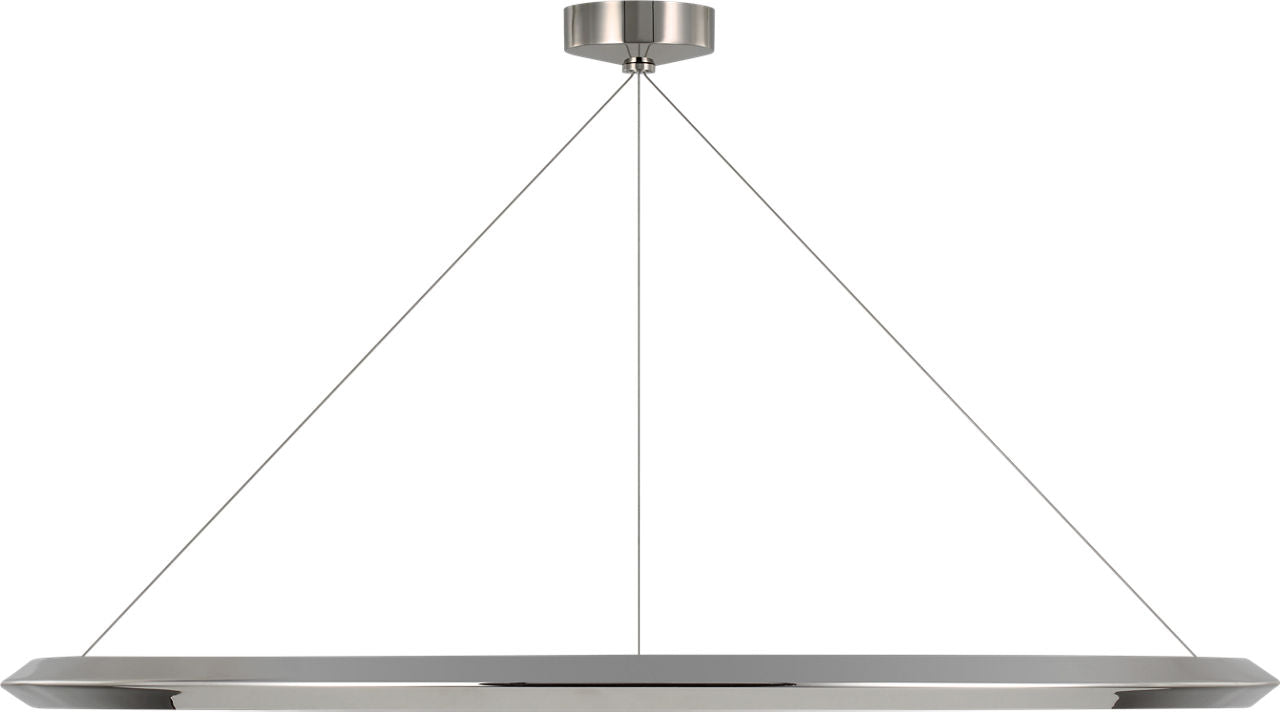 Encircle 48" Ring Chandelier | Polished Nickel