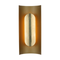 Shielded Medium Sconce Hand Rubbed Antique Brass 2700K 90 CRI