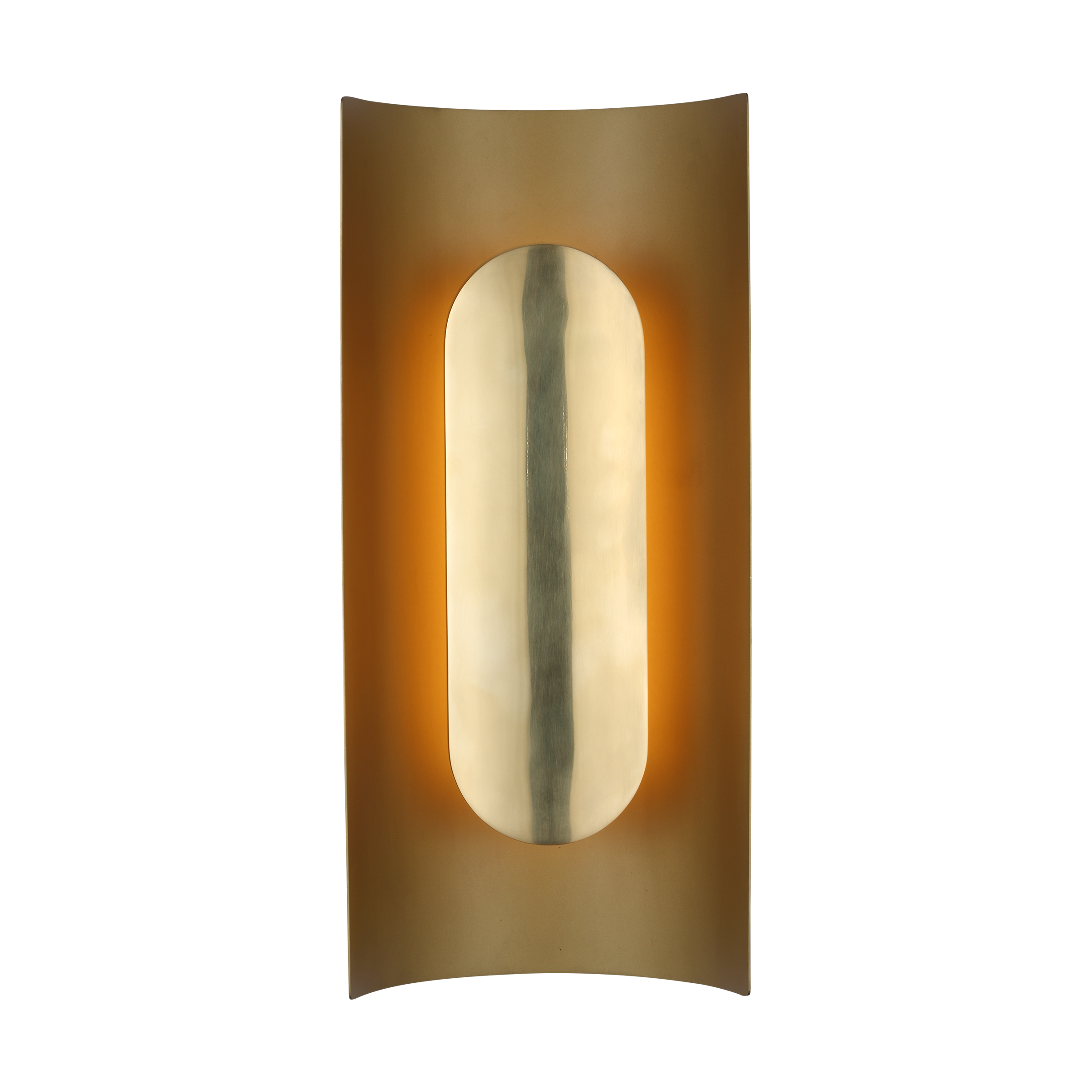 Shielded Medium Sconce Hand Rubbed Antique Brass 2700K 90 CRI