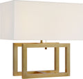 Galerie Medium Table Lamp | Hand-Rubbed Antique Brass | Linen Shade