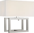Galerie Medium Table Lamp | Polished Nickel | Linen Shade
