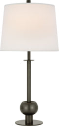 Comtesse Medium Table Lamp | Bronze | Linen Shade