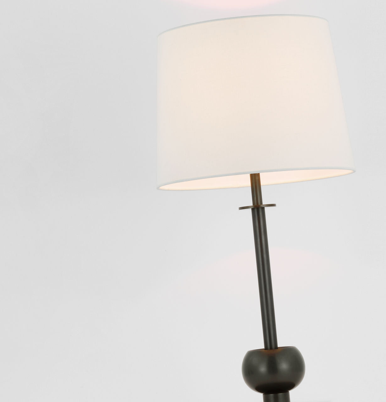 Comtesse Medium Table Lamp | Bronze | Linen Shade