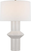 Maxime Medium Table Lamp | New White | Linen Shade
