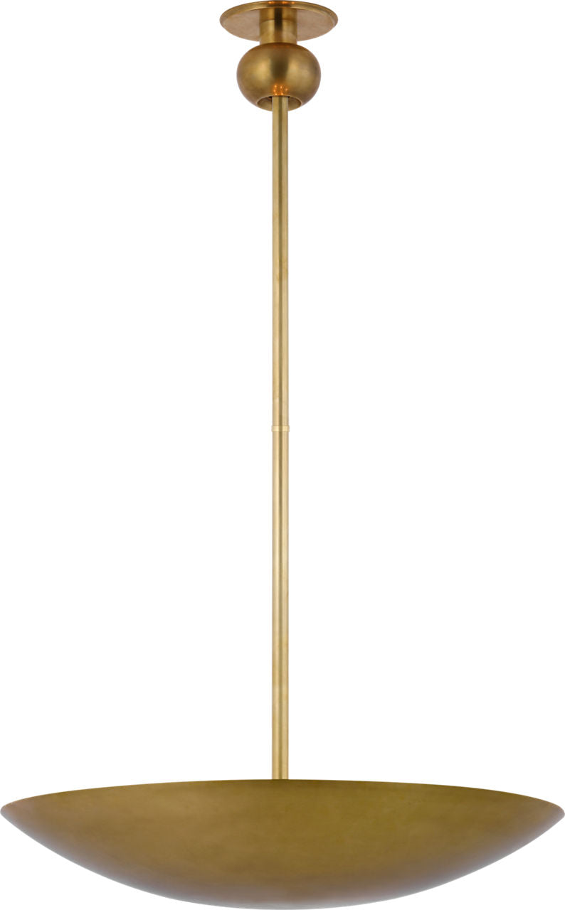 Comtesse Medium Uplight Chandelier | Hand-Rubbed Antique Brass
