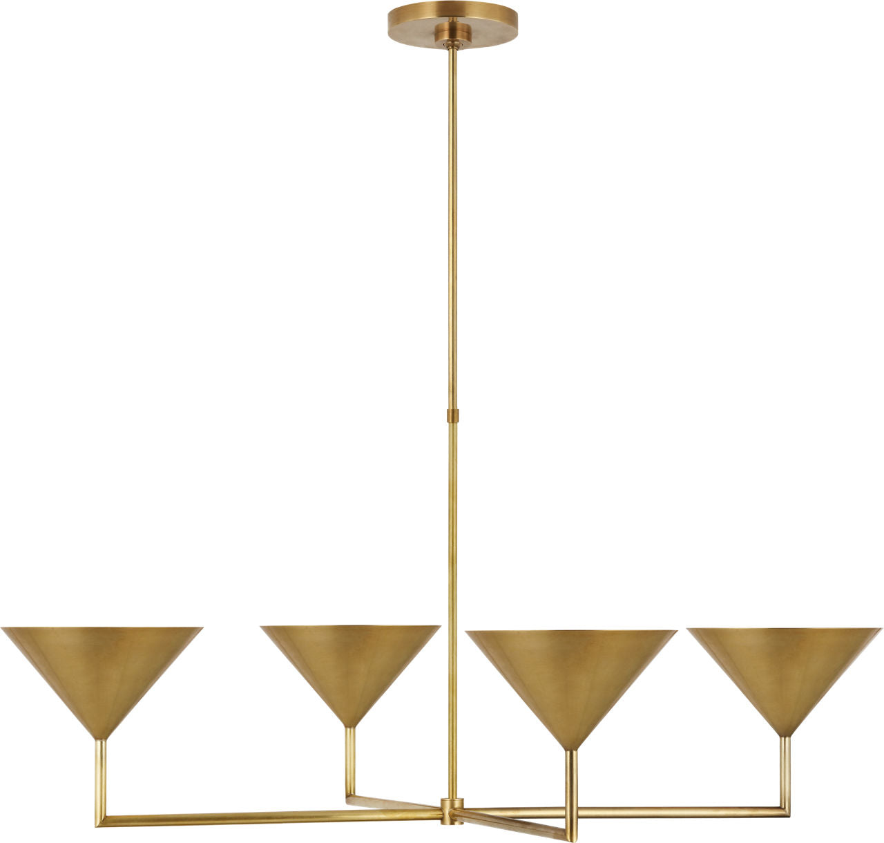 Orsay XL Chandelier | Hand-Rubbed Antique Brass